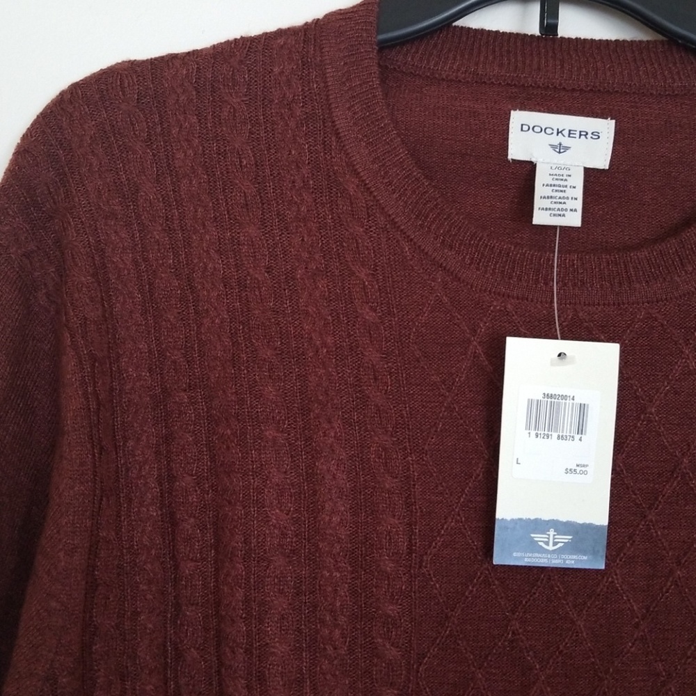 NWT Men's Dockers Lightweight Sweater - Picture 3 of 6